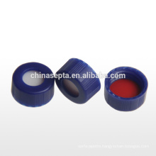 ptfe silicone seal & blue screw caps for hplc vial